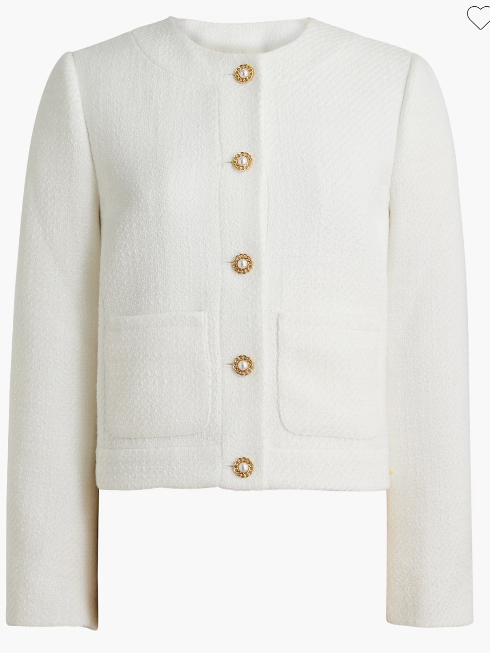 J. Crew Tweed Ivory Lady Jacket sz 16